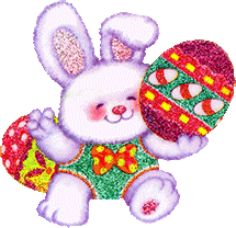 Gif animé Pâques lapin oeuf